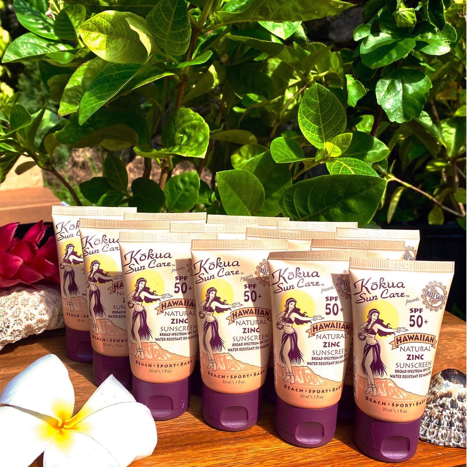 1 oz Hawaiian Natural Zinc Sunscreen SPF 50/80 min water resistance Beach/Sport/Baby